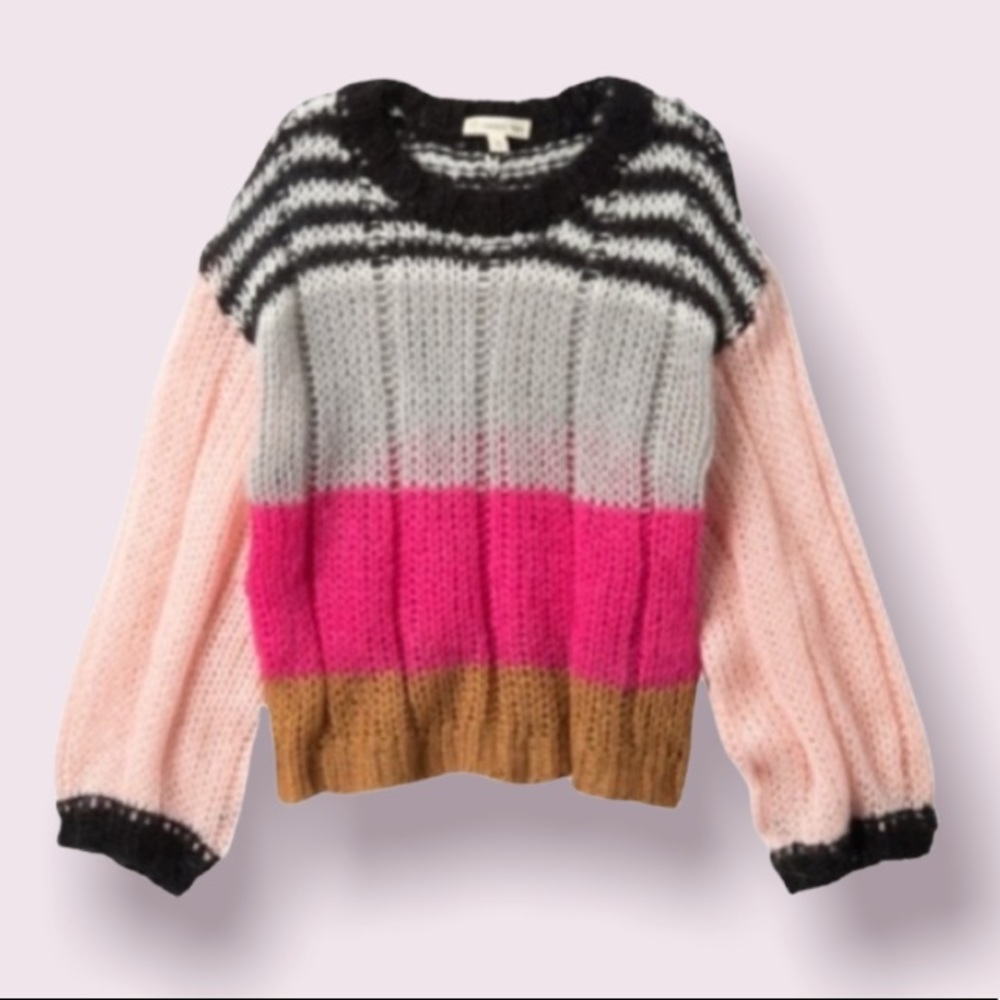 Tucker + Tate Bubble Sleeve Striped Sweater